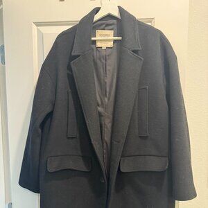 Halbkreis Single Breasted Loose fit Coat - Indie Korean Fashion Brand